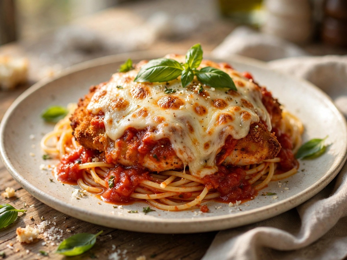 Perfect Chicken Parmesan Recipe (Crispy, 50 Min) 1 Chicken-parmesan-recipe-featured.jpg