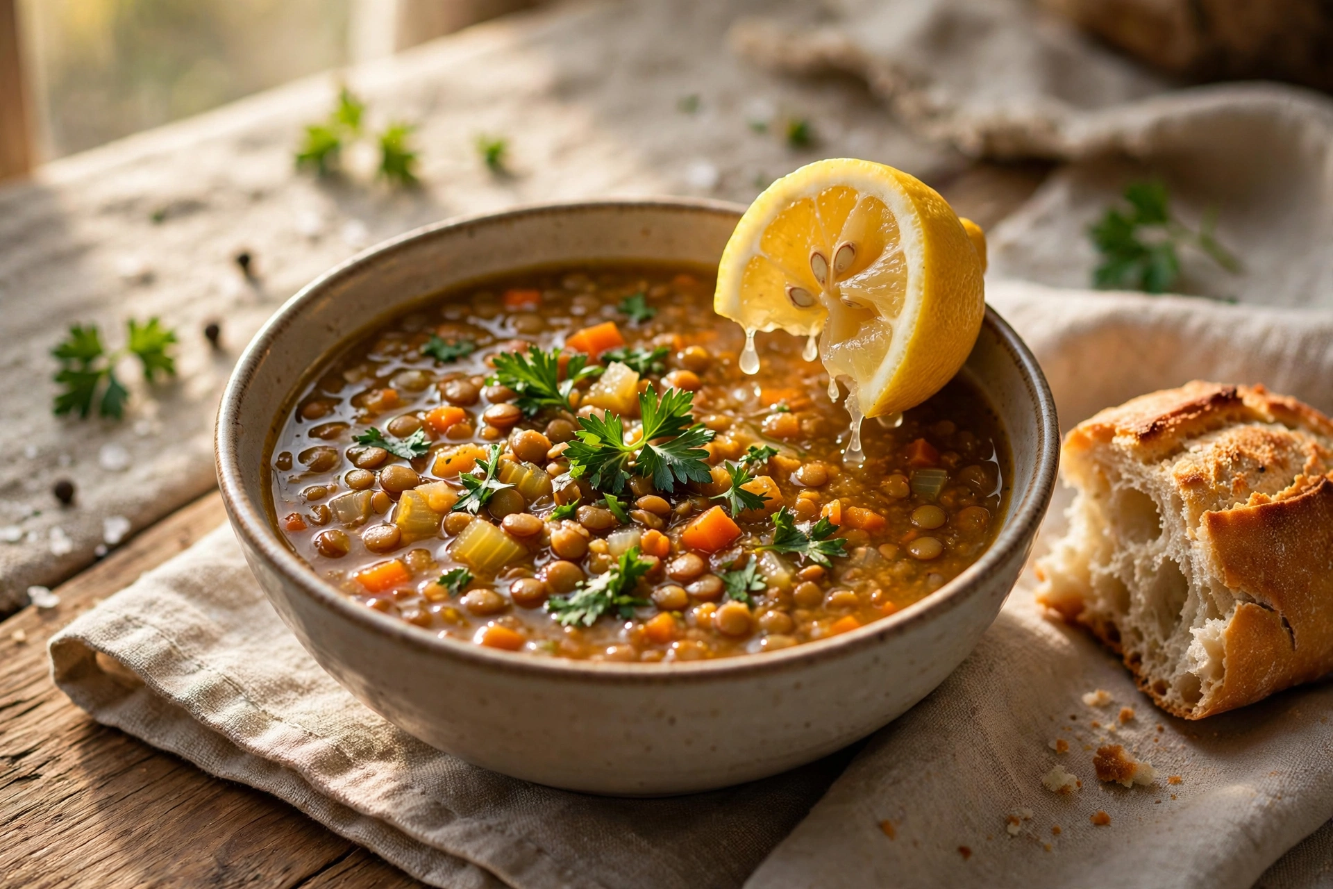 Simple Lentil Soup Recipe (Ultimate Comfort, 50 Min) 5 lentil-soup-recipe-bowl.