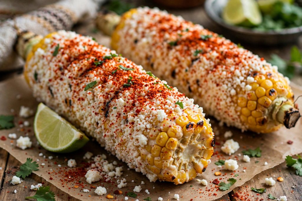 Best Secret Street Corn Recipe: Trick (20 Min) 5 "corn rolled in cotija cheese and topped with chili powder