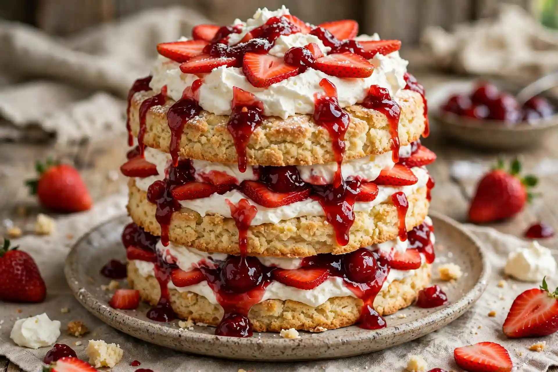 cherry-jam-strawberry-shortcake