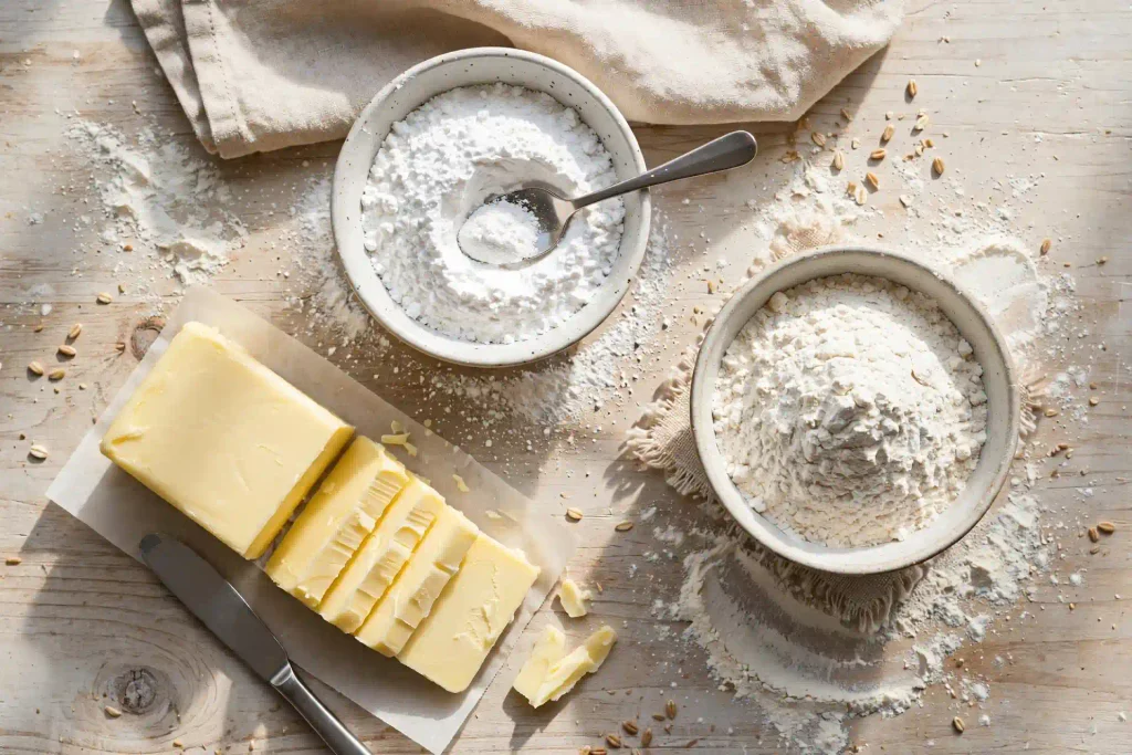  mise en place for shortbread cookies recipe